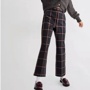 Levi’s Math Club Flare Wool Stripe Trousers High Rise Ankle Length Size 25 x 29